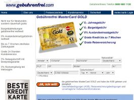 Advanzia Gebührenfrei Mastercard Gold Kreditkarte
