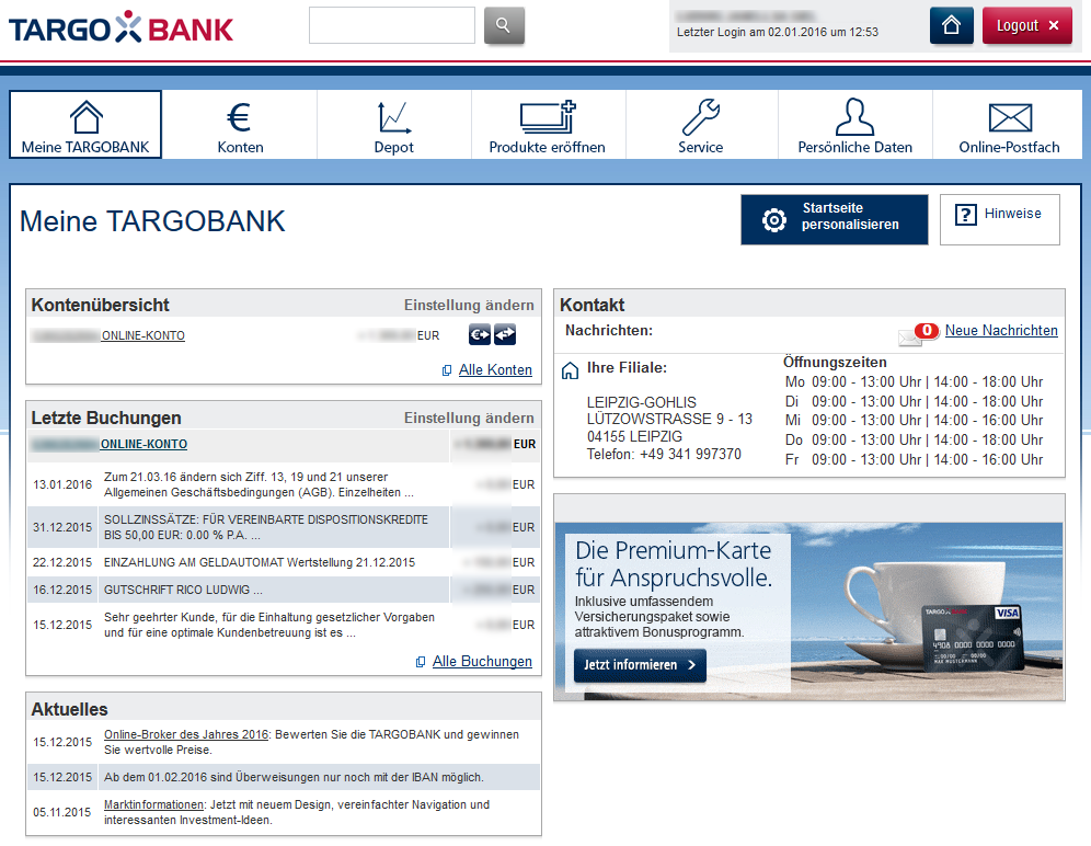 Targo Bank Online Banking